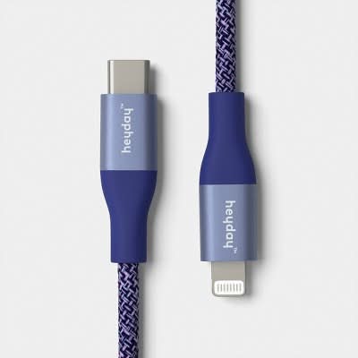 Heyday Usb C Lightning Braided Cable, 6 ft, Future Dusk Dark Blue