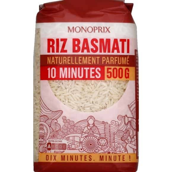 Monoprix Riz Basmati Naturellement Parfumé 10 Minutes Le Paquet De 500 G