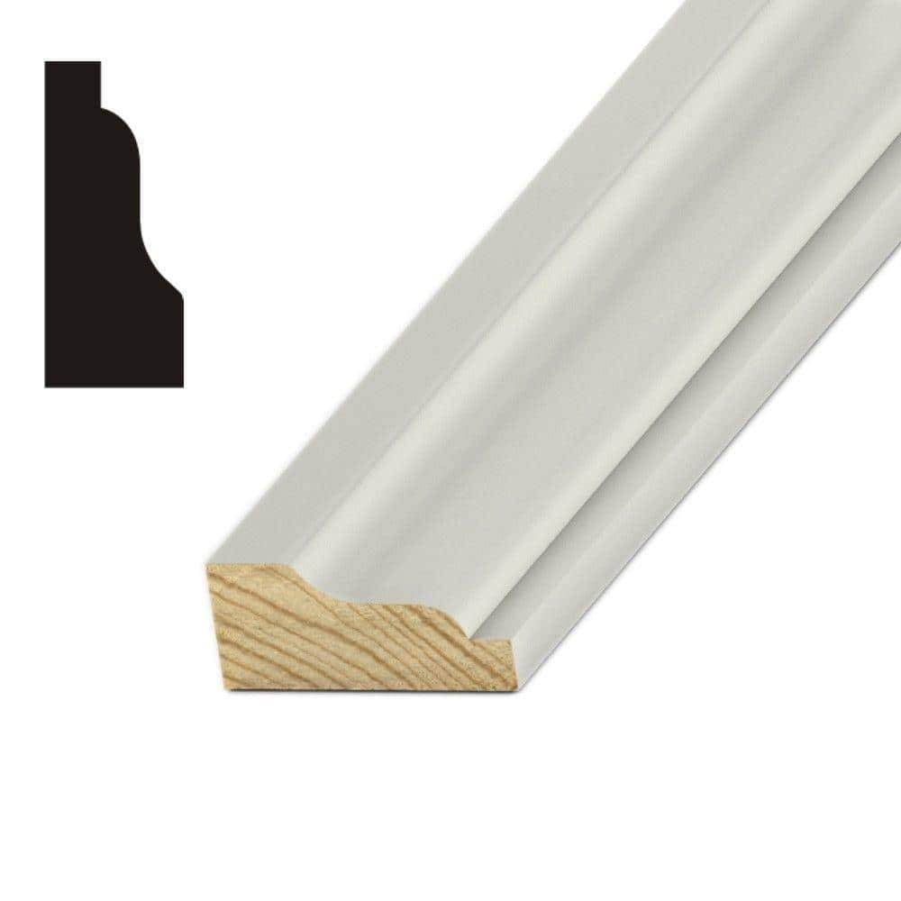 Builders Choice Op 616 11/16 In. X 1-5/8 In. Treated Primed Finger-Jointed Pine Shingle Moulding