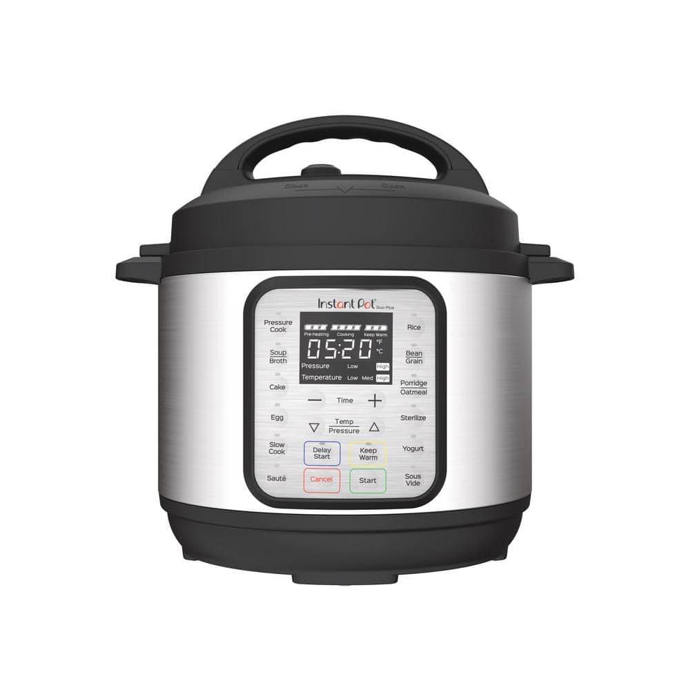 Instant Pot 3 Qt. Stainless Steel/Black Duo Plus Mini Electric Multi-Use Pressure Cooker