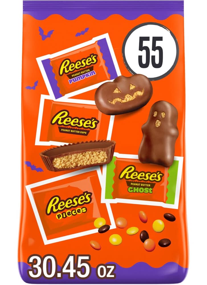 REESE'S Assorted Peanut Butter Halloween Candy Bag