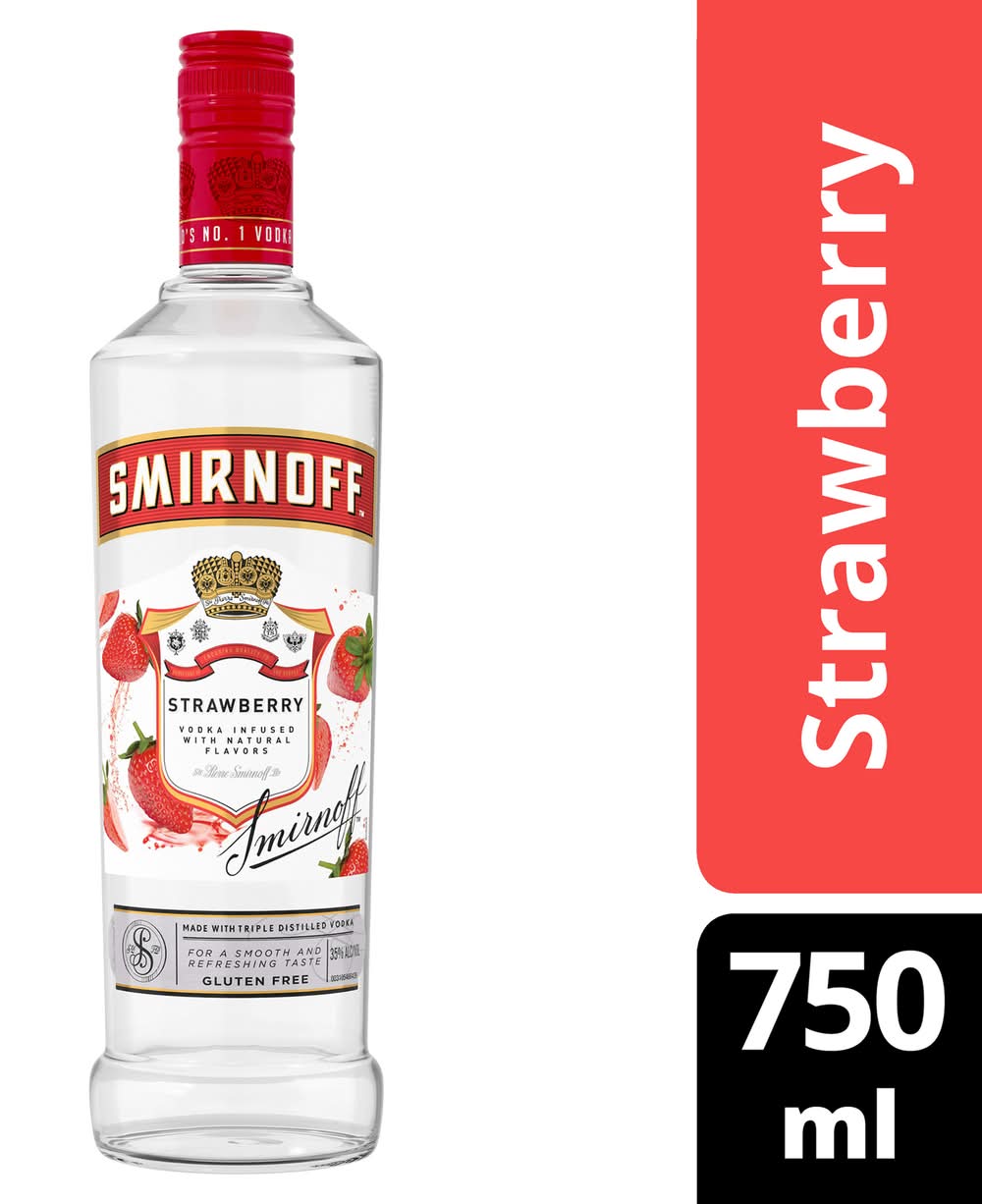 Smirnoff Strawberry Infused Vodka (750 ml)