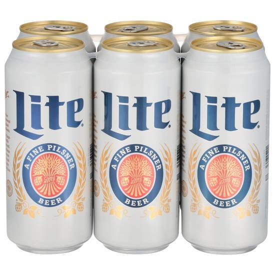 Miller Lite a Fine Pilsner Beer (6 pack, 16 fl oz)