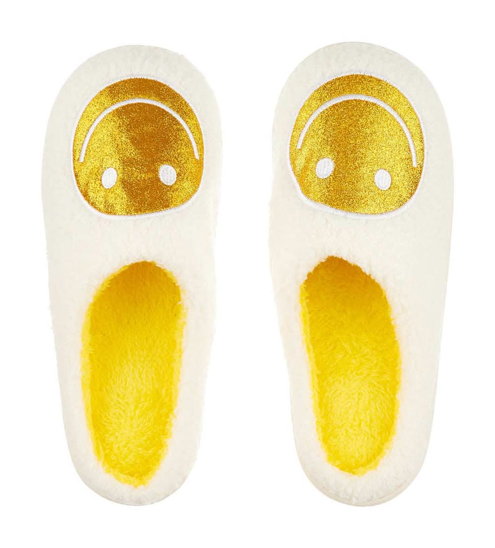 Smiley Face Indoor Slippers Assorted