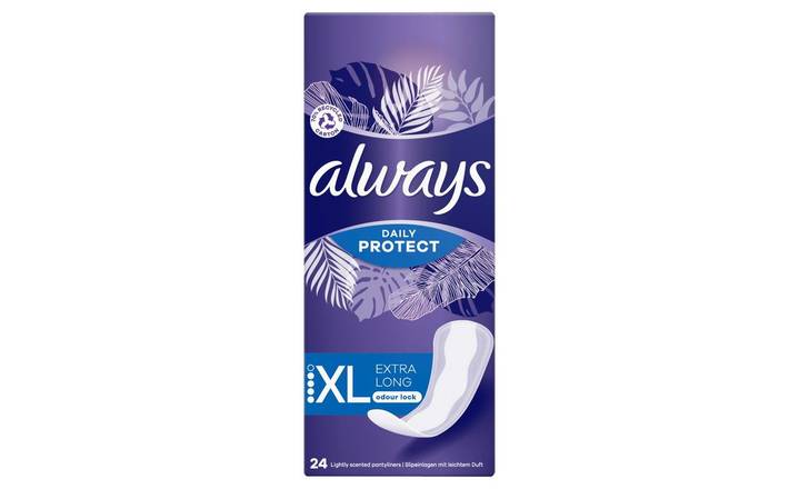 Always Daily Protect XL Extra Long Plus liners 24s (405194)
