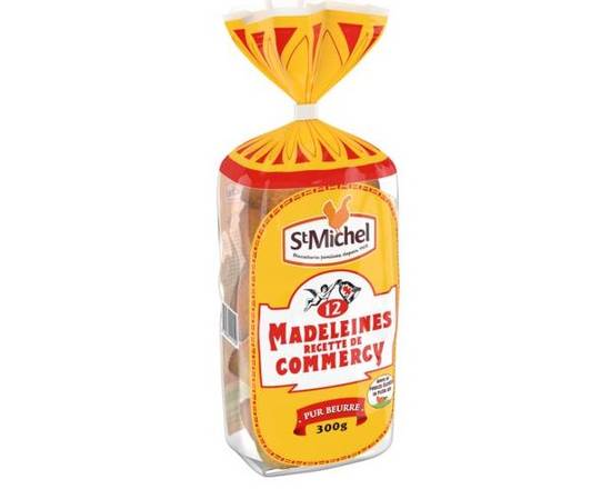 Madeleines Pur Beurre Recette de Commercy  x 12 - 300g - ST MICHEL