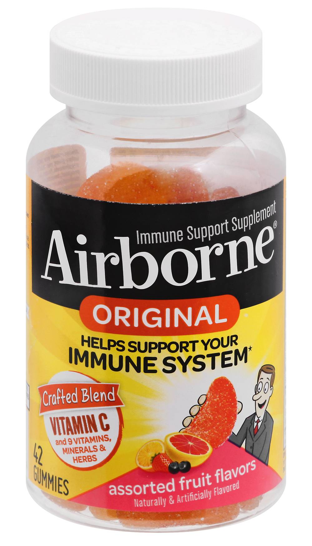 Airborne Immune Support Gummies, Assorted (0.7 lbs, 42 ct)