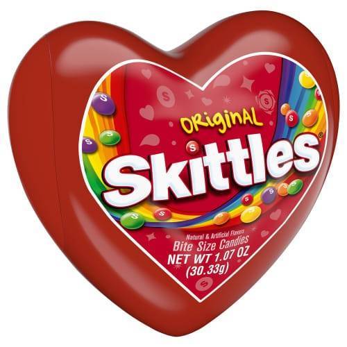 Mars Valentines Holiday Skittles Plastic Heart (1.1 oz)