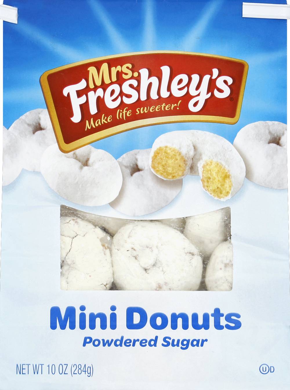 Mrs. Freshley's Powdered Sugar Mini Donuts (10 oz)