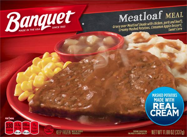 Banquet Meatloaf Meal (chicken pork beef)