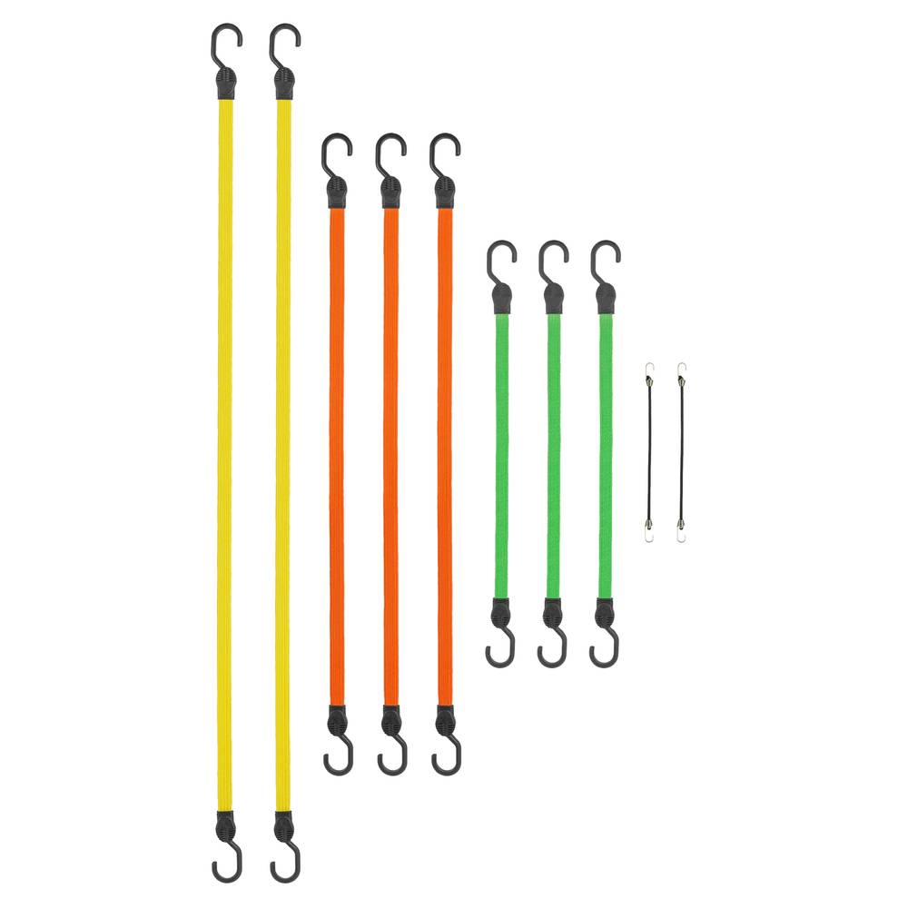 SmartStraps Assorted Length Bungee Cord with Hooks (10-Pack) | 215