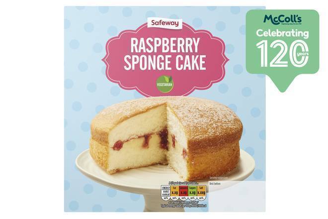 Safeway Raspberry Sponge Cake