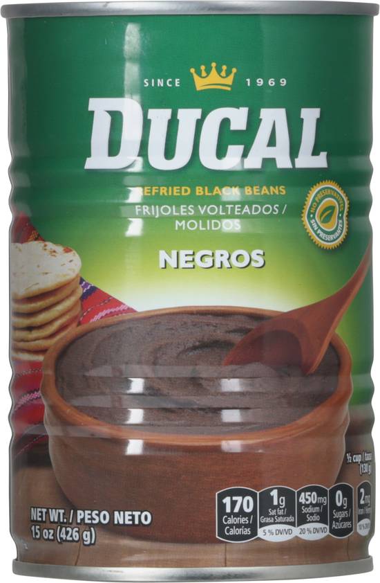 Ducal Refried Black Beans