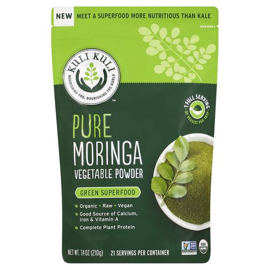 Kuli Kuli Organic Pure Moringa Plant-Based Superfood Powder (7.4 oz)