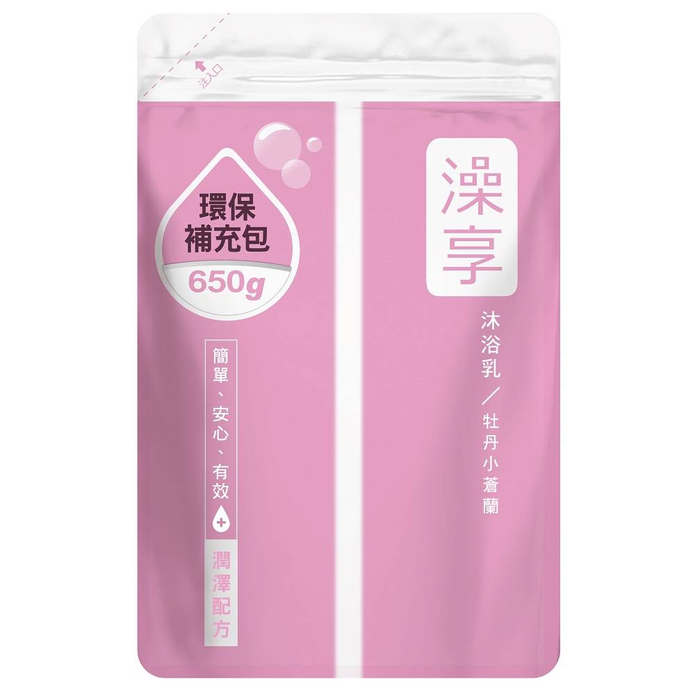 澡享牡丹小蒼蘭沐浴乳補充包 <650g克 x 1 x 1PACK��包>