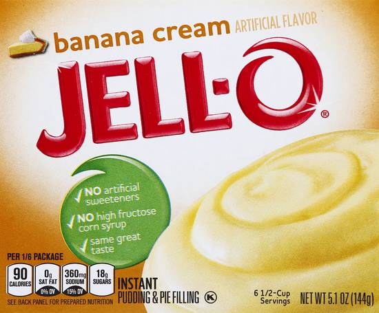 Jell-O Banana Cream Instant Pudding & Pie Filling