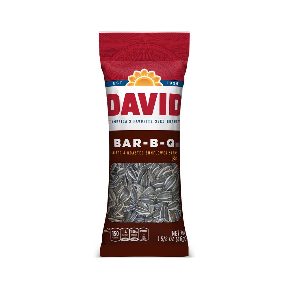 David Barbecue Sunflower Seeds Bag (1.6 fl oz)