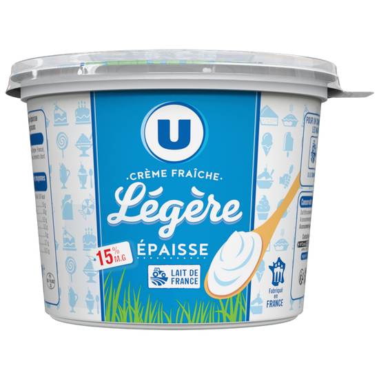 U - Crème fraiche épaisse légère 15% m.g. (50 cl)