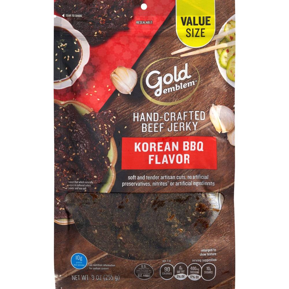 Gold Emblem Hand-Crafted Beef Jerky, Korean Bbq (9 oz)