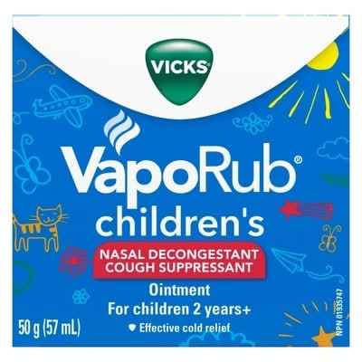 Vicks vaporub pommade antitussive pour enfants - vaporub children's cough suppressant ointment