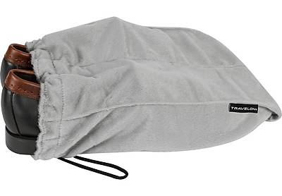 Travelon Polyester Shoe Bags, Gray, 2/Pack (22235-500)
