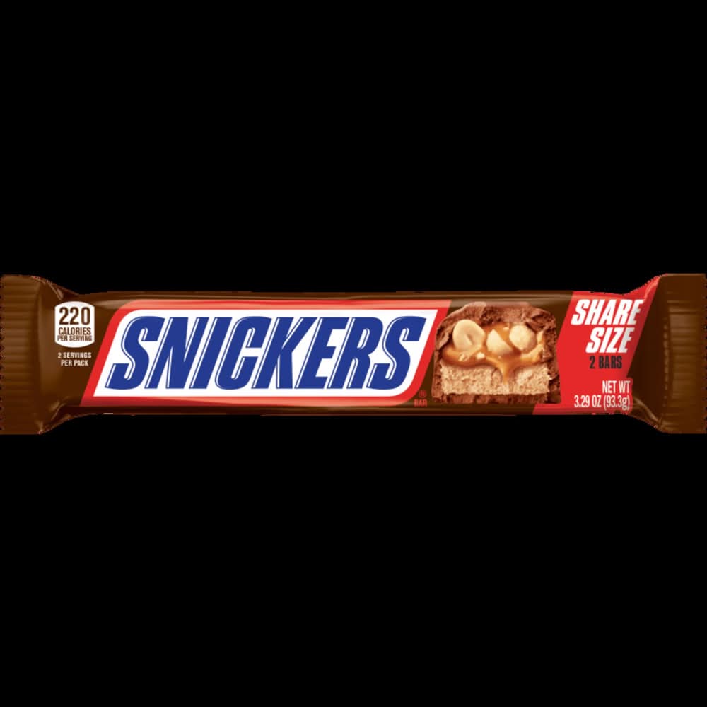 Snickers King Size Milk Chocolate, Peanuts, Caramel, Nougat Candy Bar 3.29 Oz