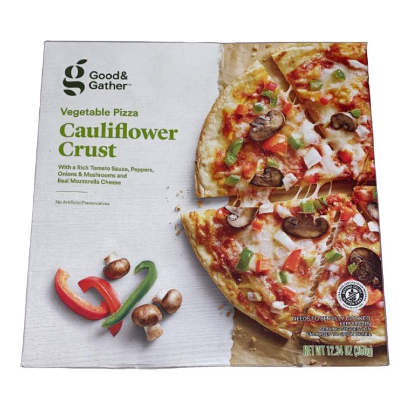 Good & Gather Gluten Free Cauliflower Crust Veggie Frozen Pizza