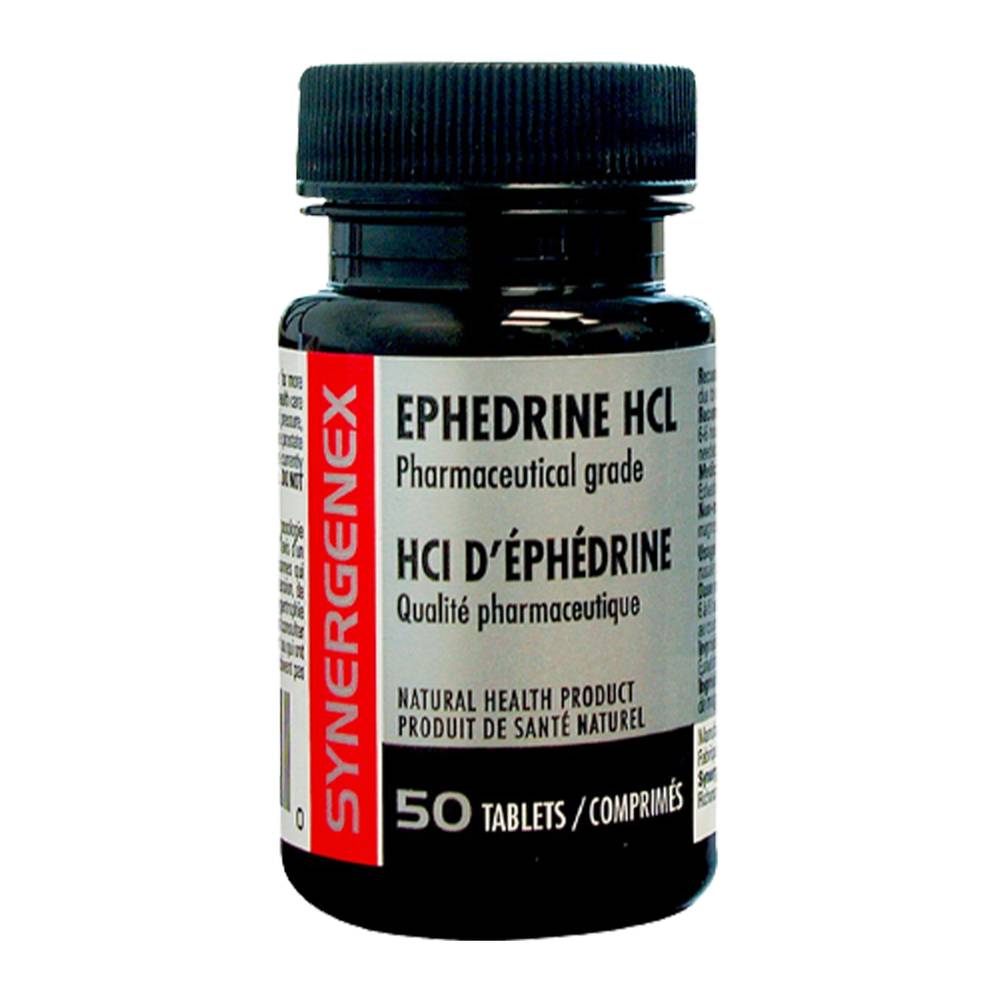 Synergenex Ephedrine Hcl 8mg Tablets (50 tabs)