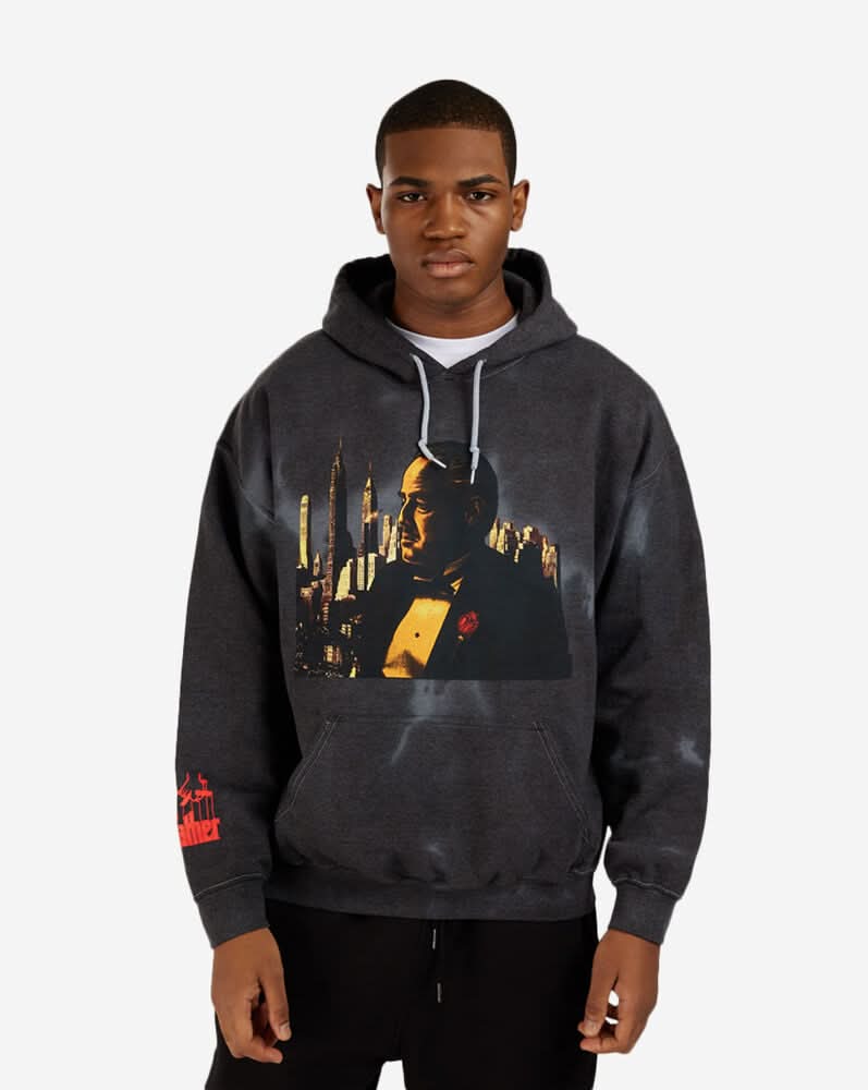 Graphic Hoodie The Godfather Sitting (Black - M)