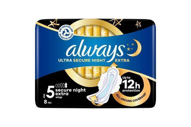 Always Ultra Secure Night 8pk