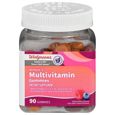 Walgreens Women's Multivitamin Gummies, Natural Berry (90 ct)