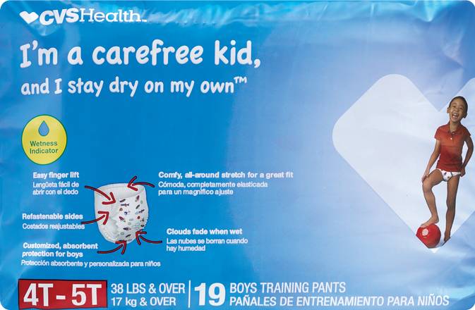 CVS Health Training Pants For Boys 4t-5t 38+ Lbs Case, 19 CT