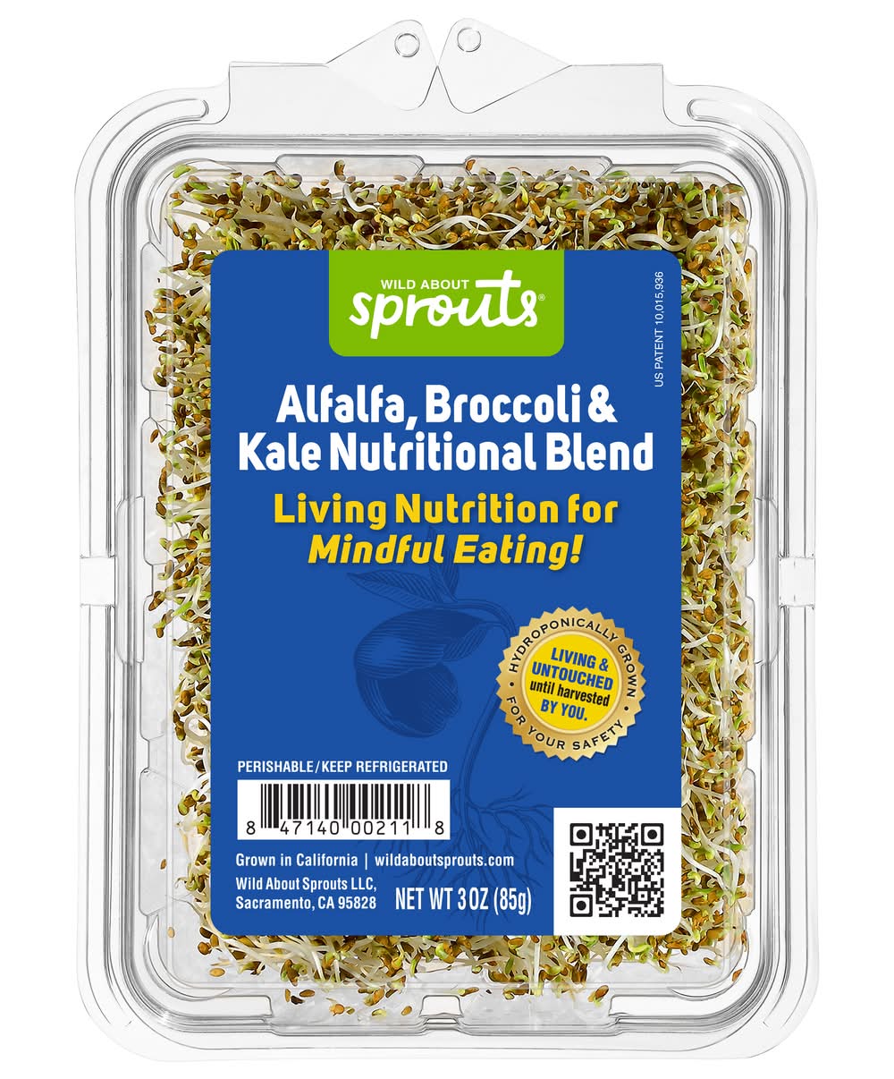 Wild About Sprouts Alfalfa Broccoli & Kale (3 oz)