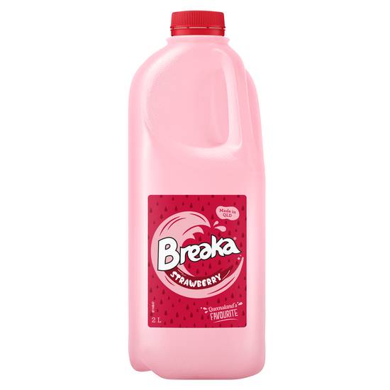 Breaka Strawberry Flavoured Milk 2L