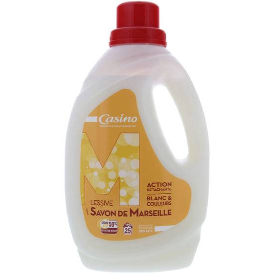 CASINO - Lessive au Savon de Marseille  - 25 Doses 1.25L