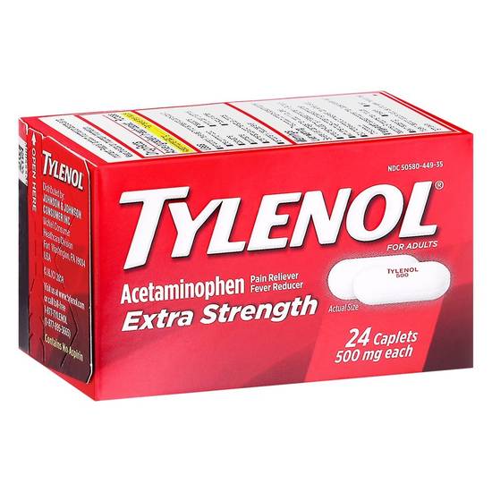 Tylenol Extra Strength Acetaminophen 500 mg (24 ct)