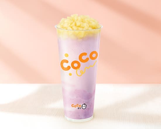 粉角鮮芋雪冰 Taro Smoothie with Gem Boba