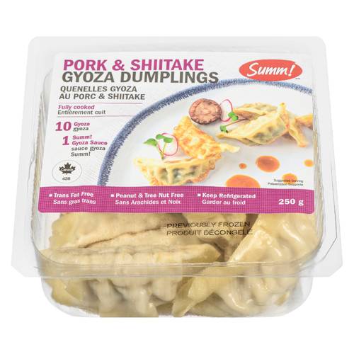 SUMM! Pork & Shiitake Gyoza Dumplings (250 g, 10 ct)