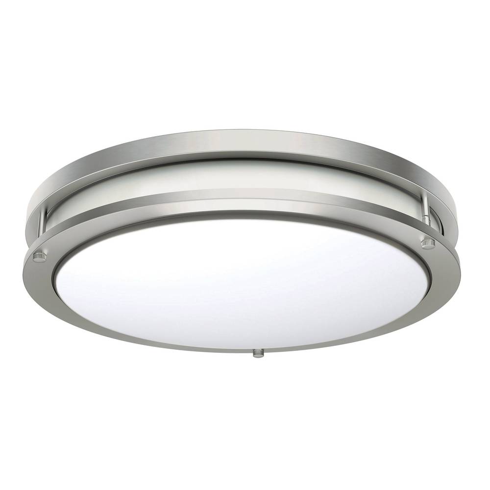 Energetic Lighting Led Flush Mount Light Fixture Brushed Nickel (14" )