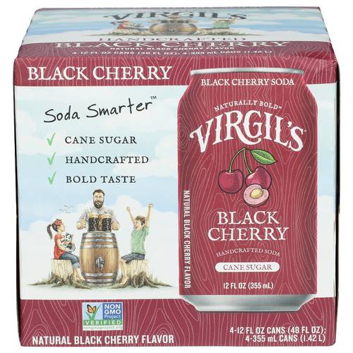 Virgil's Handcrafted Black Cherry Soda 4 Pack