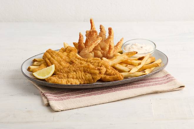 Fried Catfish & Crispy Shrimp Combo