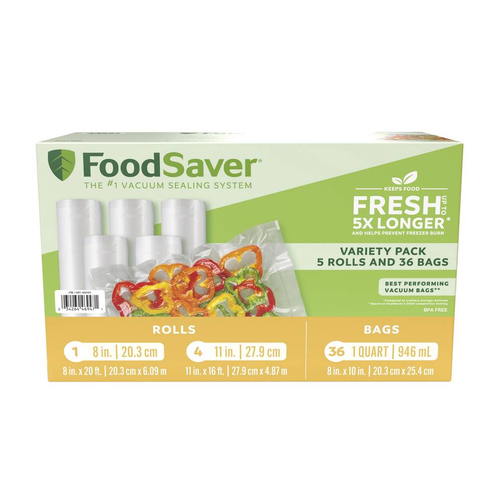 Foodsaver – Ensemble De Rouleaux Et De Sacs