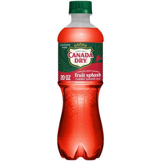 Canada Dry Fruit Splash Soda (20 oz) (cherry ginger ale)