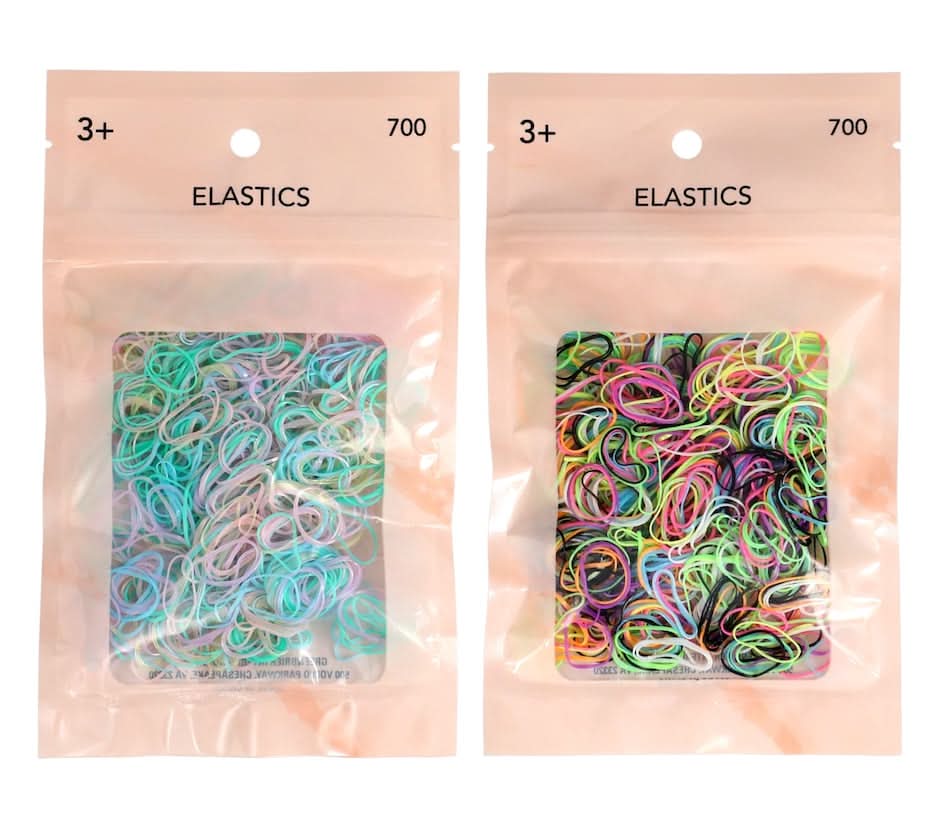 Mini Elastic Hair Ties, 700 pc.