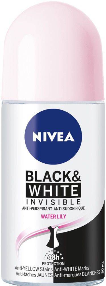 Nivea Invisible B&W - Water Lily Deodorant Roll-On (50 ml)