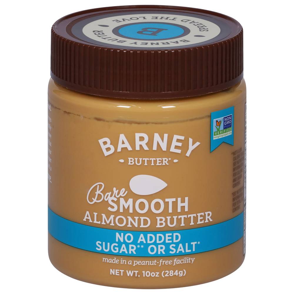 Barney Butter Almond Butter, Bare Smooth (10 oz)