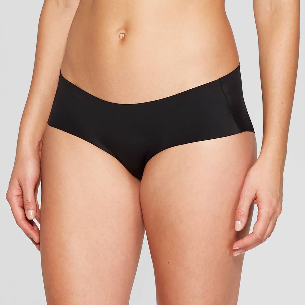 Auden Women's Invisible Edge Hipster Underwear, XL, Black
