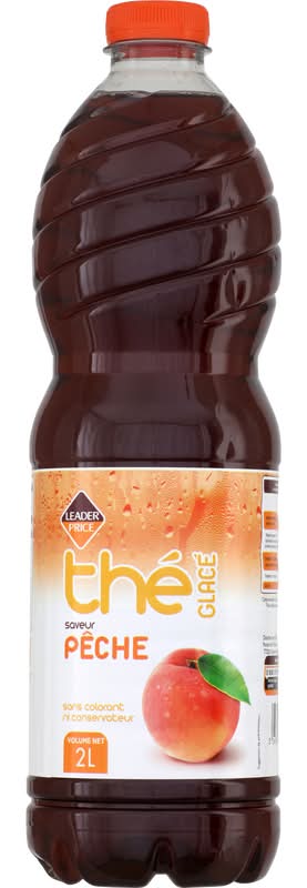 Leader Price - Thé glacé, pêche (2L)