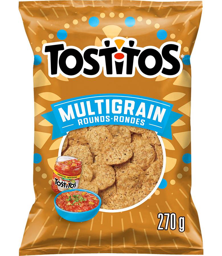 Tostitos Multigrain Rounds Tortilla Chips (270 g)