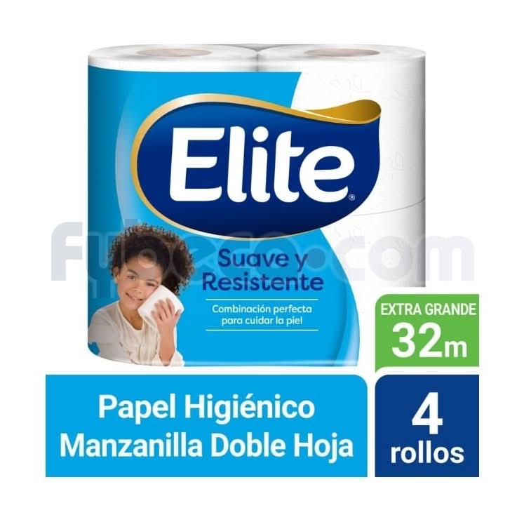Papel Higienico Elite Dh Manzanilla 35M X4/12